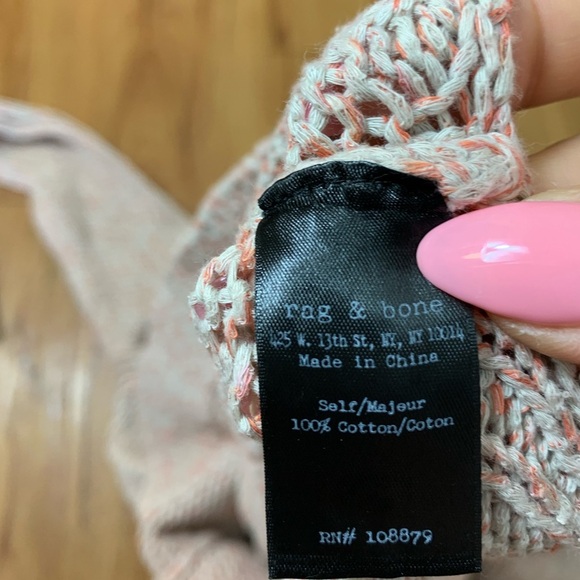Rag & Bone Pink High Low Slouchy sweater - Picture 10 of 12